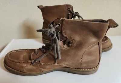 GBX Layne Men\'s Brown Lace Up Moc Toe Leather Ankle Chukka Boots Size 10 1/2 Med GBX Layne Brown Lace Up Moc Toe Leather Ankle Chukka Men main image 2