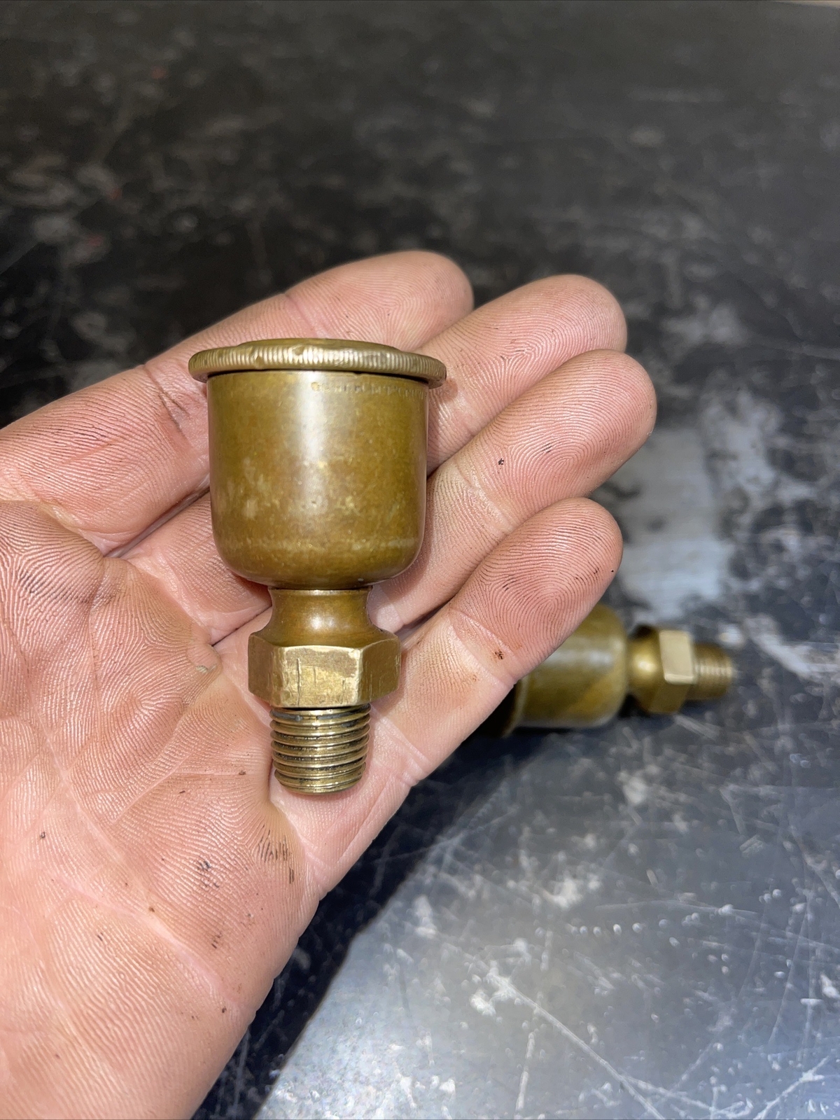 Antique 1/4” Brass Grease Oil Cups Lot Hit Miss Steam Engine eBay