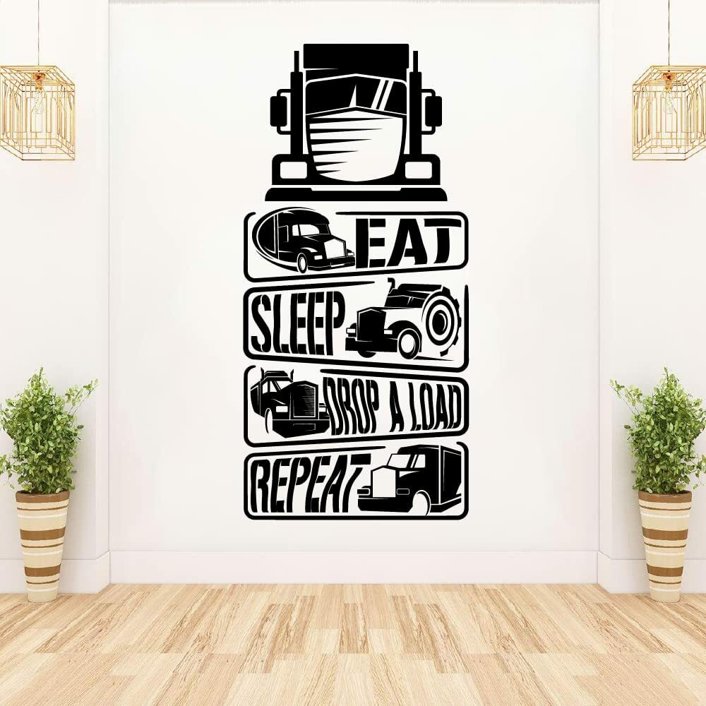 Drop A Load Truck Quote Vinyl Wall Decal for Home Room Decor