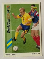 Jonas THERN Sweden vs CANTONA Upper Deck 1993 Usa 94 Preview N.87 IT-ES Napoli