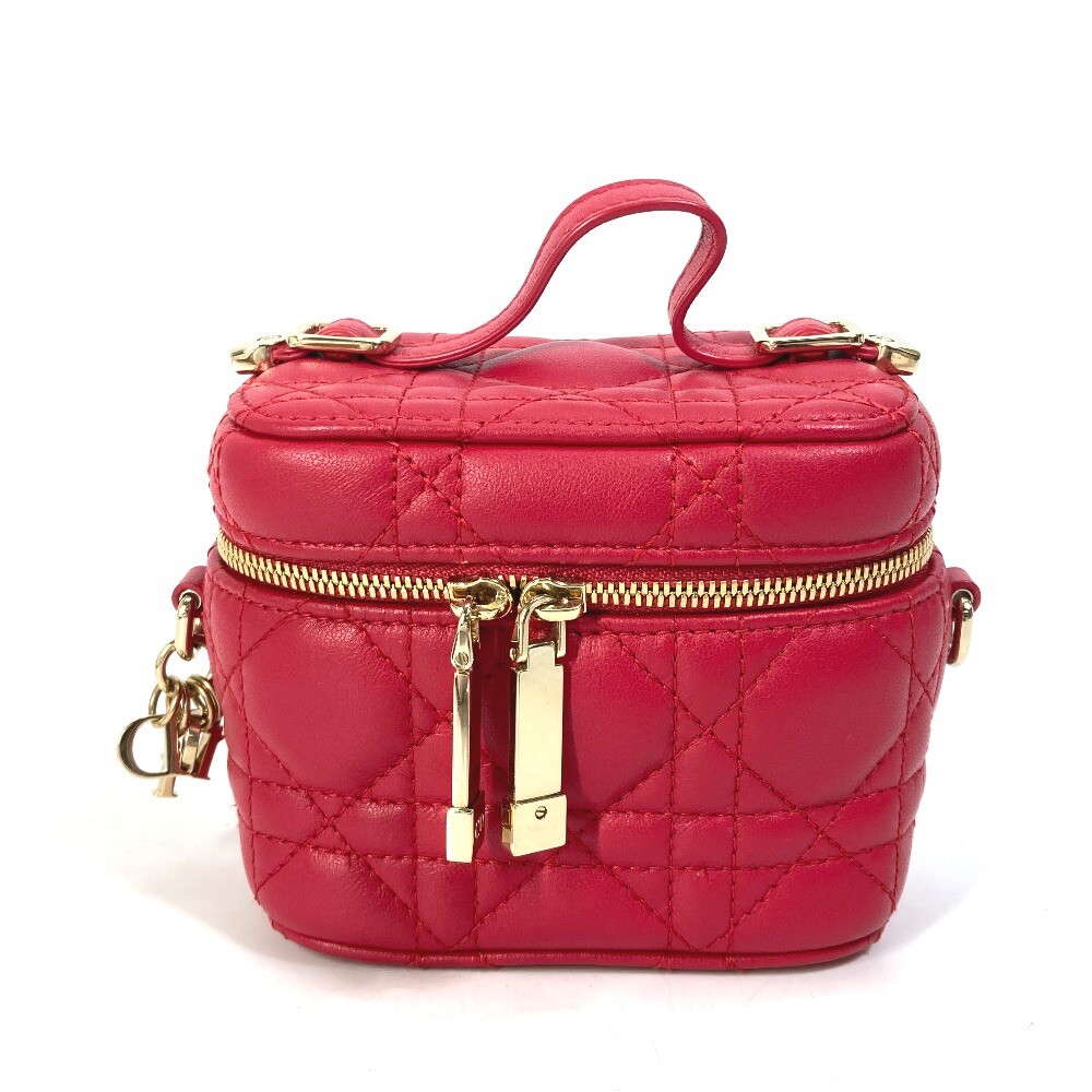 CHRISTIAN DIOR LADY DIOR S0918ONMJ Micro vanity Cannage 2WAY 