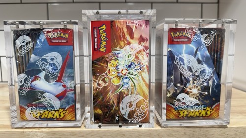 Pokemon Magnetic Booster Box Estuche Acrílico! ¡Pantalla protectora de cartas Pokémon! - Imagen 10 de 20