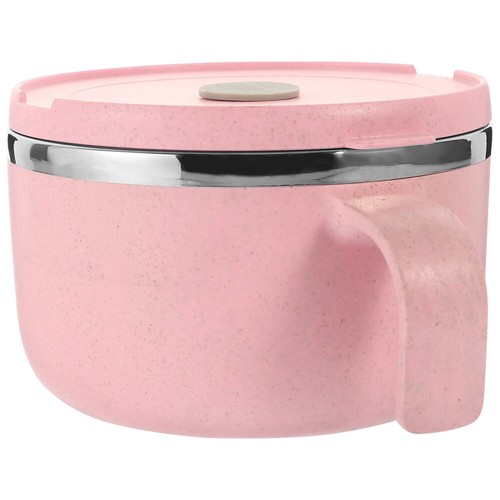 Stainless Steel Lunch Box Large Bowl for Instant Noodles Cute Ramen