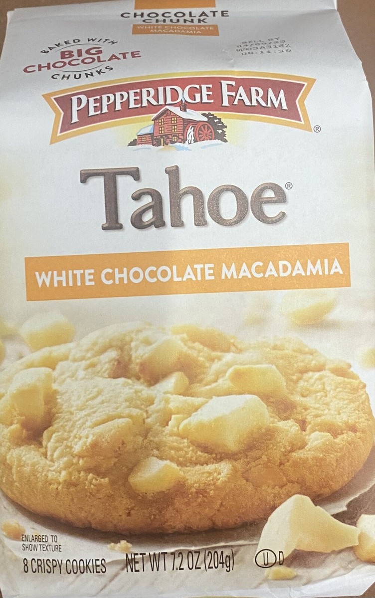 クッキー　0605 4x Pepperidge Farm Tahoe White Chocolate Macadamia Cookies 7.2 oz