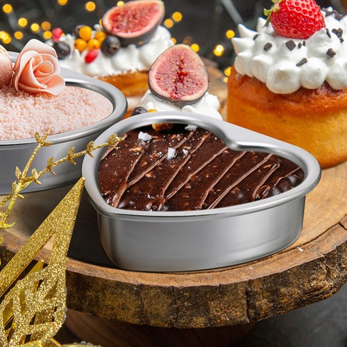 3 Pcs Herz-Kuchenform Herzförmige Kuchenformen Zum Backen Backkuchenpfannen - Bild 8 von 12