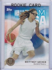 BRITTNEY GRINER ROOKIE CARD Topps TEAM USA Basketball RARE GOLD VERSION $$ RC!