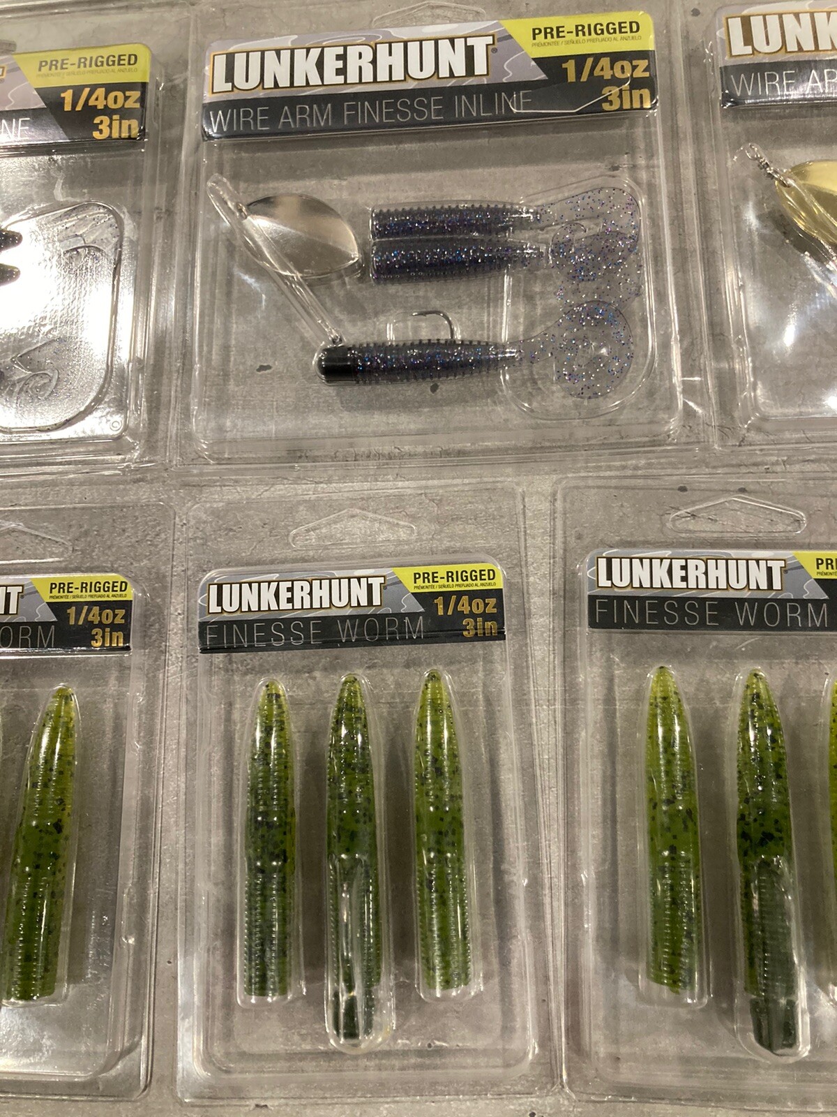 30 Packs Lunkerhunt Pre-Rigged Finesse Spinners and Finesse Worms - 1/4 Oz Size - Image 11