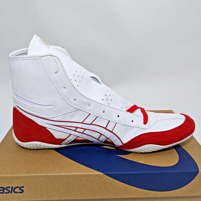 ASICS Wrestling Shoes 1083A001 EX-EO White Red/White(Red) (TWR900