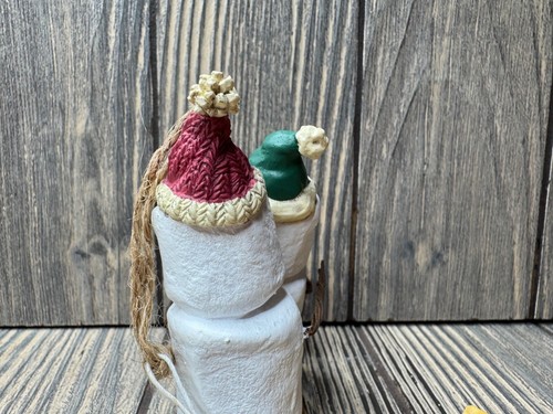 Midwest of Cannon Falls Muñeco de Nieve Pareja Smore Estatuilla En Trineo Adorno - Imagen 5 de 10