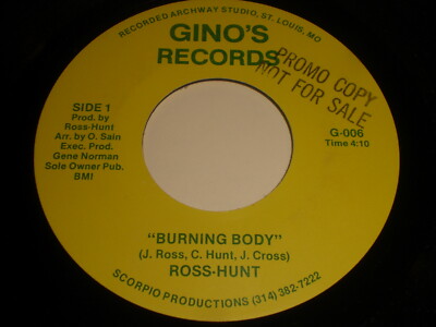 Ross-Hunt - Burning Body / Where Ever You Are 45 - Soul