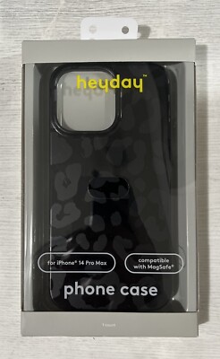 Heyday Apple iPhone 14 Pro Max Magsafe Black Leopard Phone Case