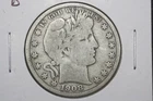 1908-D 50C Barber Half Dollar, Very Good #3