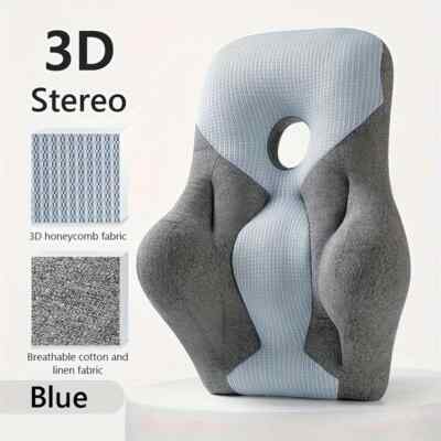 Lumbar Support Pillow Chair Lower Back Pain Relief Cushion Ergonomic Back Rest