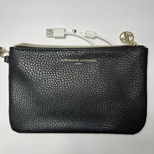 Adrienne Vittadini Black Charging Wallet Wristlet