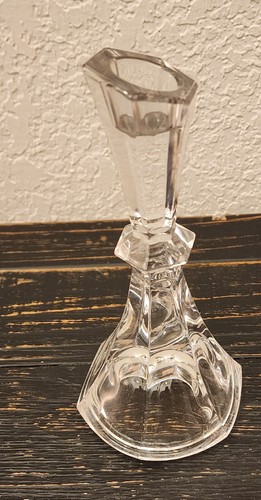 2 Towle Candle Holders 24% Lead Crystal 7.5 inch Tall Made In Austria Stickers - Picture 2 of 9