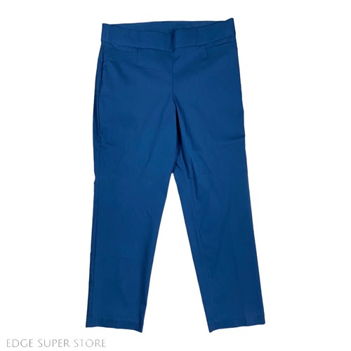 Briggs New York Navy Blue Pull On Elastic Waist Pockets Pants Petite Size 14 P
