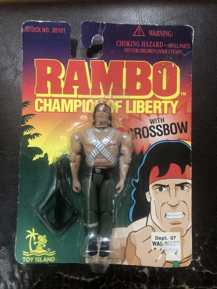 NEW🔥1995 Toy Island RAMBO Champion Of Liberty FACTORY SEALED BLISTER PACKAGE🔥 - Image 4 of 4