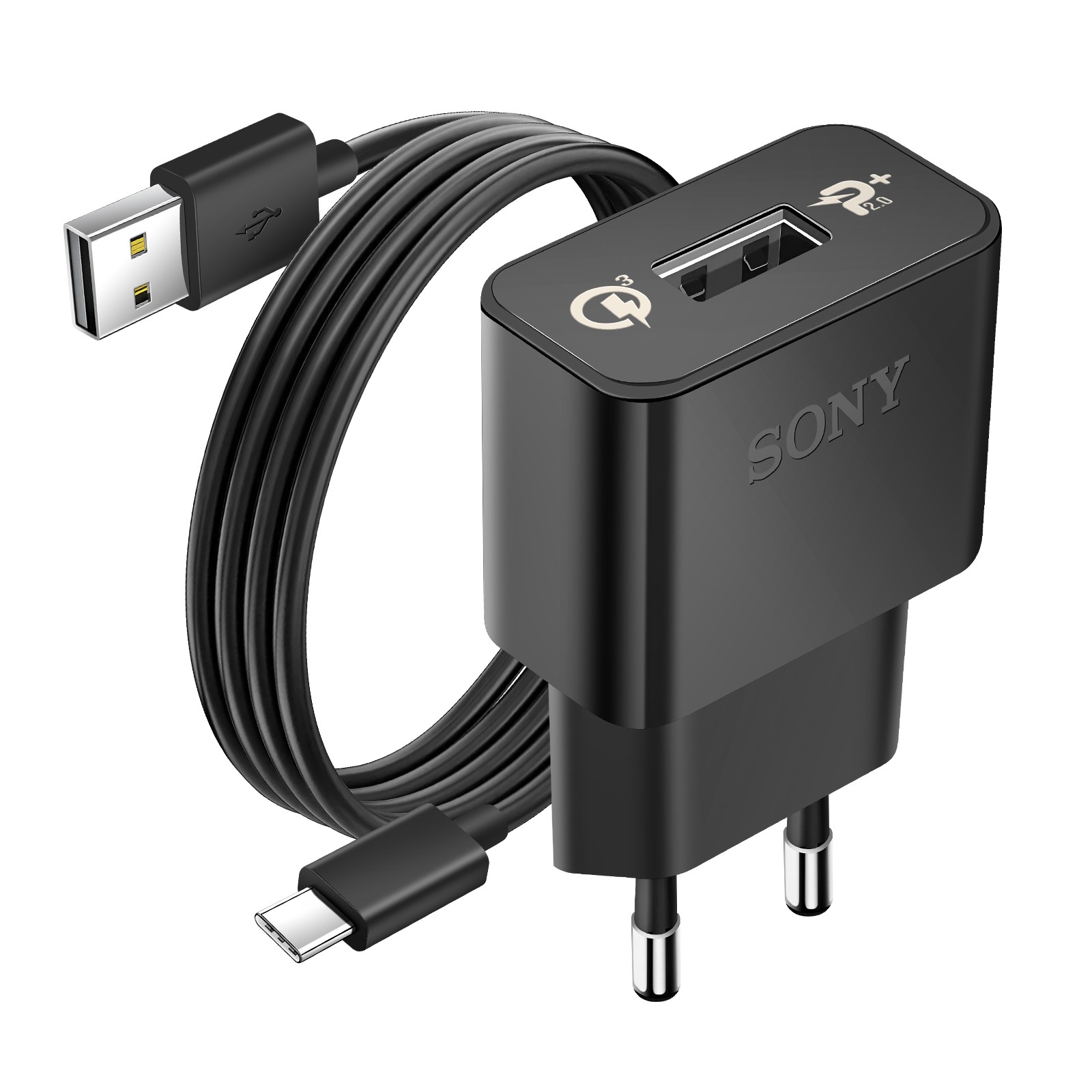 Chargeur UCH12 1.5A pour smartphone et câble USB-C anti surchauffe