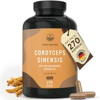 Cordyceps Kapseln Hochdosiert 270 StüCk 19.500Mg Pro Tag (10:1 Extrakt) Mit 40%