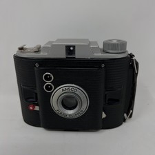 Vintage Ansco Flash Clipper Camera 120 Film Made in USA Leather Case Included