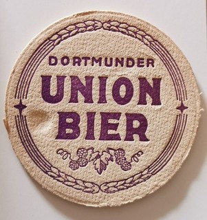 VK Bierdeckel Dortmunder Union Bier um 1910 Beermat Coaster sehr selten