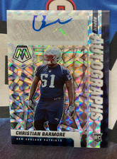 2021 Panini Mosaic Football #RA-65 Christian Barmore Autograph Mosaic Prizm RC