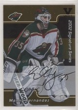 2001 ITG Be A Player Signature Series Gold Vault Black Manny Fernandez Auto 0t1