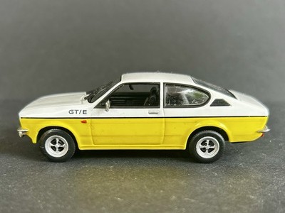 Modellauto 1:43 C.D.C Details Cars Opel Kadett Coupé GTE 2 1977 Weiß/Gelb