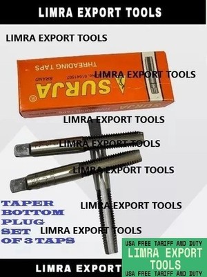 Best Quality BSF Threading Hand Taps Set Of 3 Pcs 3/16'' BSF 32 TPI