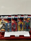 GI Joe Super 7 Reaction Plus Wave 6 Lot Snake Eyes Scarlet Marla Cobra Commander