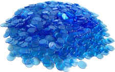 1000 Bingo Chips Markers Tokens - Plastic Discs Chip Counters Game Set, Great fo