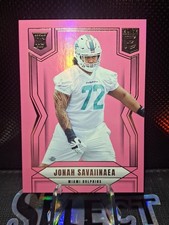 Jonah Savaiinaea #186 Pink Ink (RC) 2025 Panini Donruss Elite - Rookies 