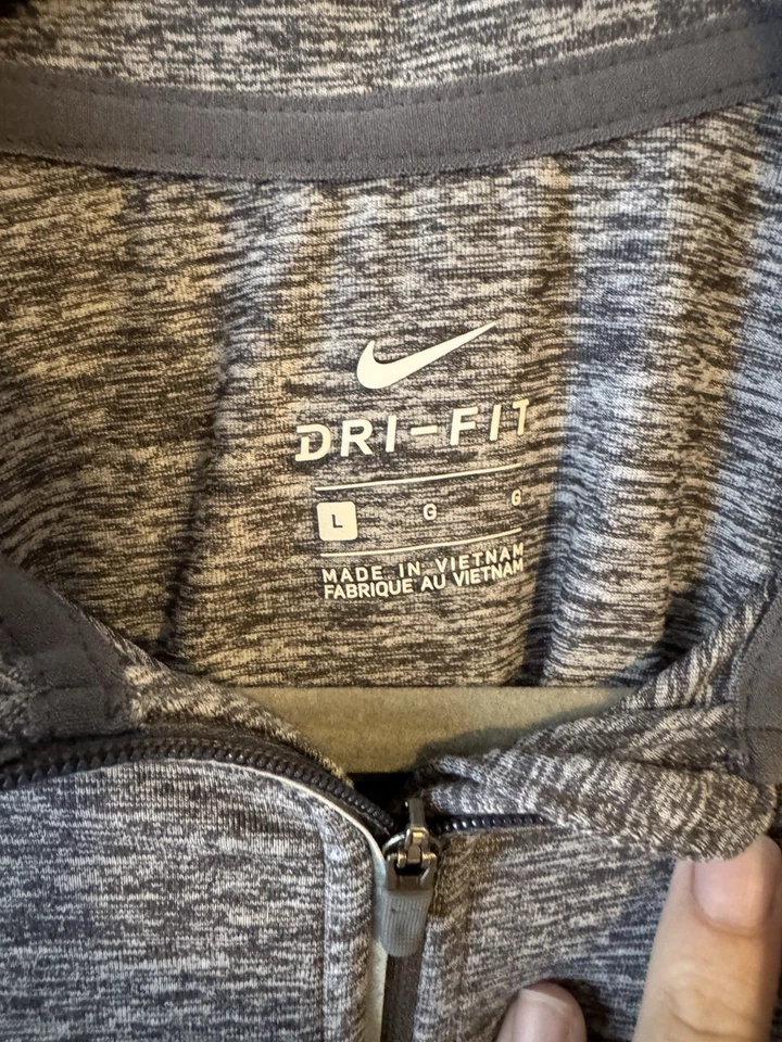 Nike Michigan State MSU Spartans Women's Dri-Fit Quarter Zip Pullover L - Image 3 of 4