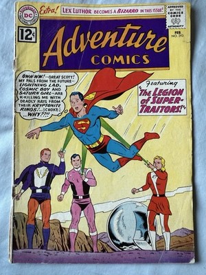 Adventure Comics #293 DC Comics February 1962 Edition Very Good Condition