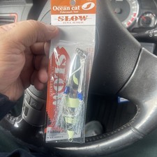 Ocean Cat 150 G Slow Tuna Junkie silver, and white glow Fishing Lures