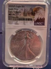 2025 (P) American Silver Eagle MS70 Eagle Privy Early Release  Eagle Label