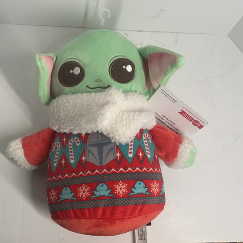 Suéter de vacaciones Star Wars The Mandalorian Grogu Baby Yoda 8" felpa - Imagen 1 de 9