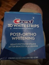 Crest 3D Whitestrips Post-Ortho Whitening 16 Strips Exp 12/2027