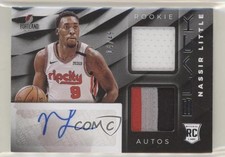 2019 Panini Black Rookie Memorabilia Silver 14/49 Nassir Little #RM-NL Auto 1h1