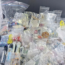Mixed Lot Artisan Glass, Czech Glass, Crystal Beads And Assorted Findings