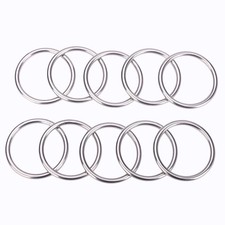 10 Pcs Metal O Rings 2 Inch Heavy Duty 304 Stainless Steel Welded O Ring Multi-P