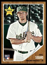 2011 Topps Heritage Eric Sogard Rookie Oakland Athletics #348