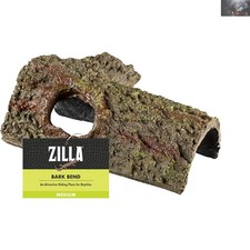 Stylish Medium Bark Bends Hideout for Reptiles - Easy Clean Terrarium Decor