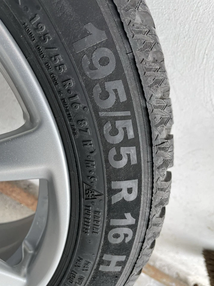 4 Winter-Kompletträder Semperit Speed Gripp 195/55 R16 H - Bild 3 von 4