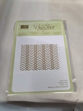 Stampin Up Textured Impressions Embossing Folder Sizzix Big Shot Zigzag
