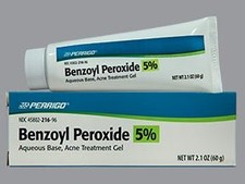 Perrigo 5 Benzoyl Peroxide Acne Treatment Gel, 2.1-ounce Tube Each