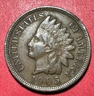 1905 US Indian Head Cent! XF! Old US Coin!