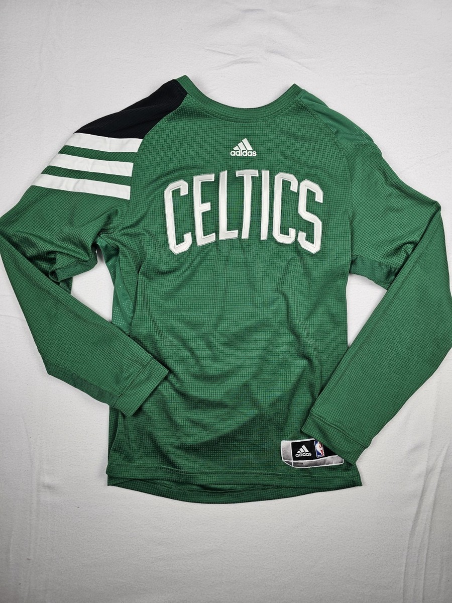 Boston Celtics Warm Up Shooting Jersey Green Long Sleeve Shirt