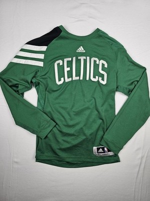 Boston Celtics Warm Up Shooting Jersey Green Long Sleeve Shirt