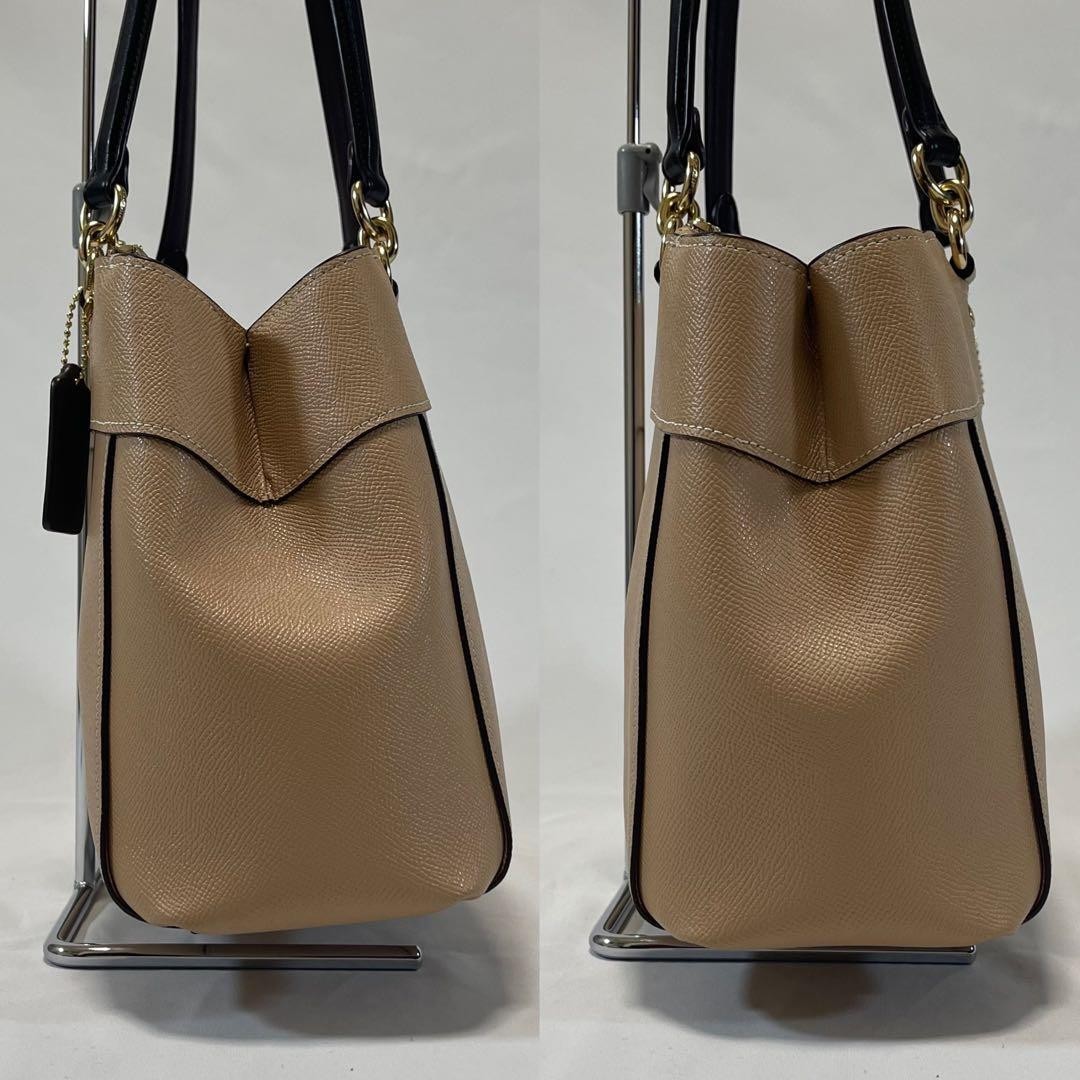 Level COACH 31989 Brook Carryall 2way Handbag Shoulder Bag Leather Handheld Cro thumbnail 5